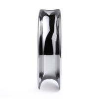 Silver V Shape Surgical Steel Saddle Ear Plug / Gauge