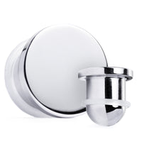 Plug / Gauge d'étirement d'oreille simple évasé en acier argenté
