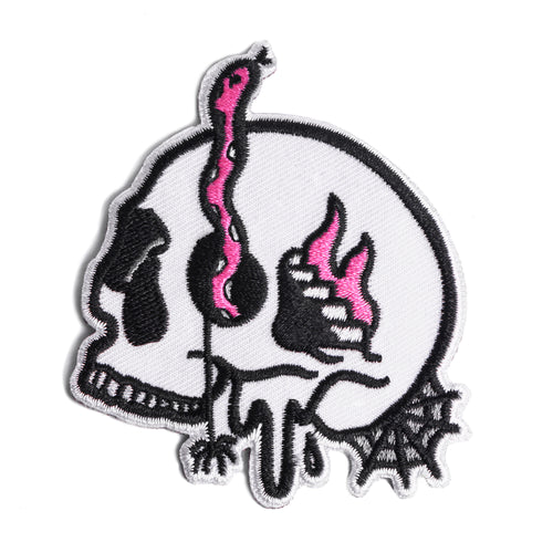 cool spooky Snake Skull Patch
