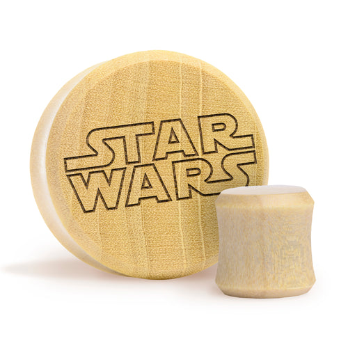 Star Wars Plug - Crocodile Wood | Flat Faced Double Flare
