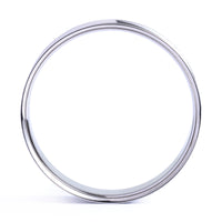 Silver Stainless Steel Double Flared Ear Tunnel / Plug / Gauge