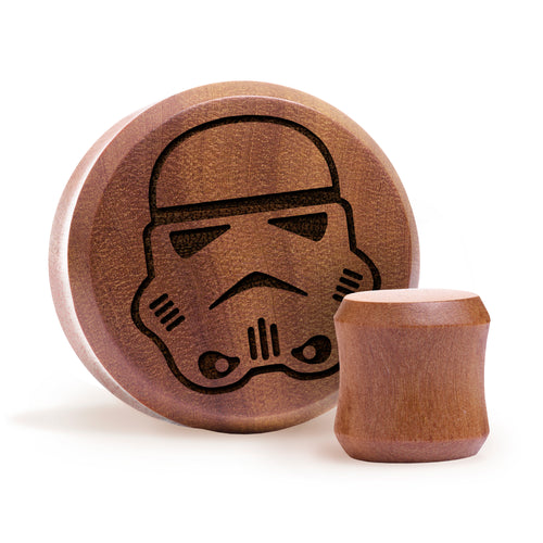Stormtrooper Plug - Saba Wood | Flat Faced Double Flare