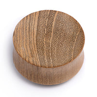 Plug / Gauge convexe en bois de teck