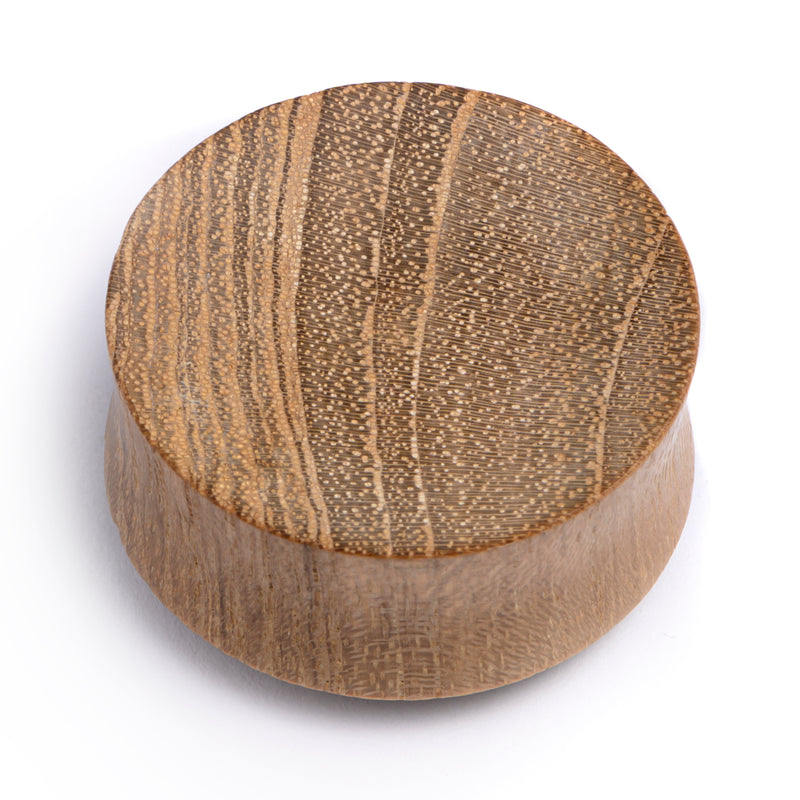 Plug / Gauge convexe en bois de teck