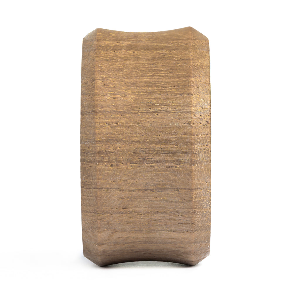 Teak flachgesichtiger Holz Ohr Plug / Gauge
