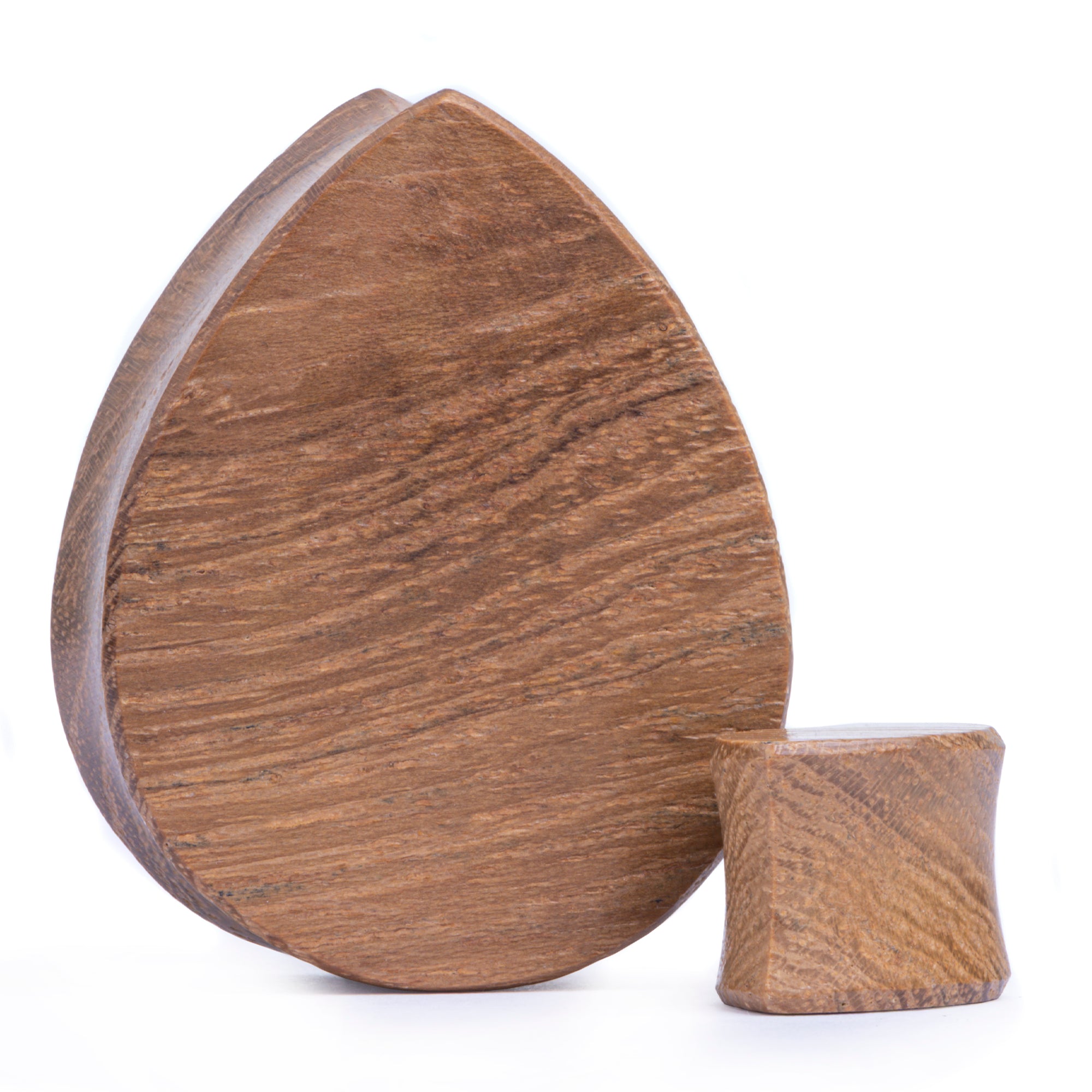 Teak Teardrop Wood Ear Plug / Gauge