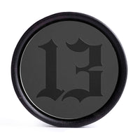 Plug / Gauge Porte-malheur - Bois d'ébène incrusté noir | Convexe double évasé