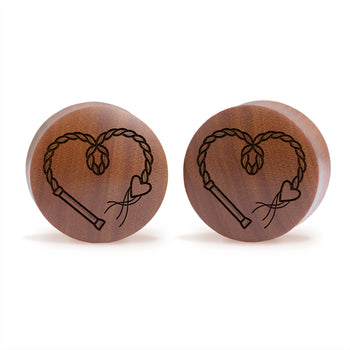Tarot Sun Plug / gauge - Saba Wood | Konvexe Doppelaufgeweitet