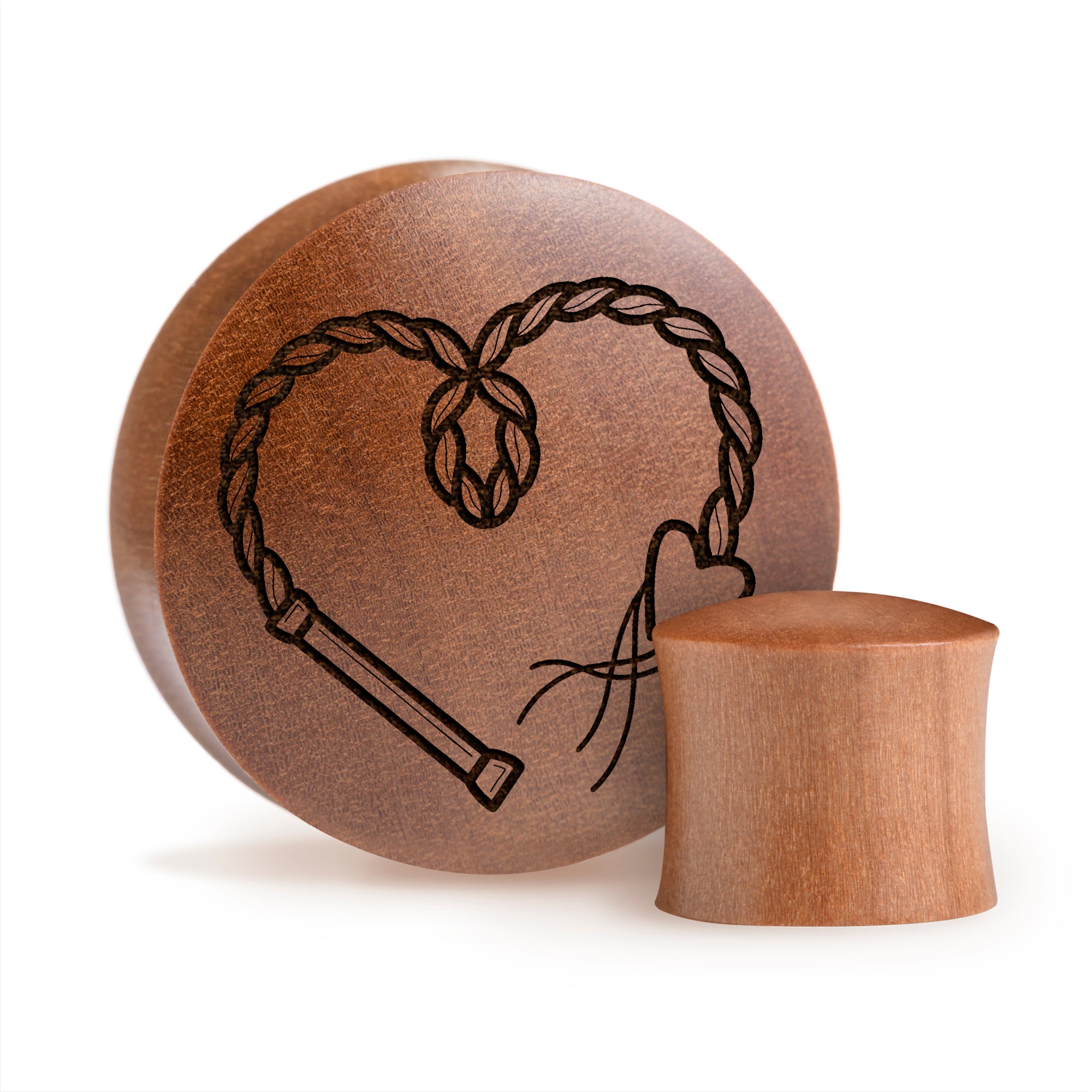 Whip Plug / Gauge - Saba Wood | Convex Double Flare