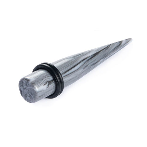 Single White Marble Taper For Stretching in Sizes 1.6mm to 10mm