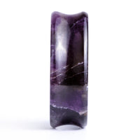 Teardrop Amethyst Stone Plug / Gauge