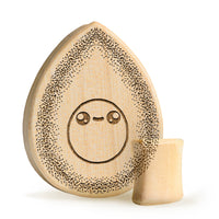 Avocat Plug / Jauge - Bois crocodile en goutte | Double flare à face plate