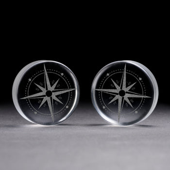 Alternative Grauer Katzenauge Single Flare Glas Plug / Gauge