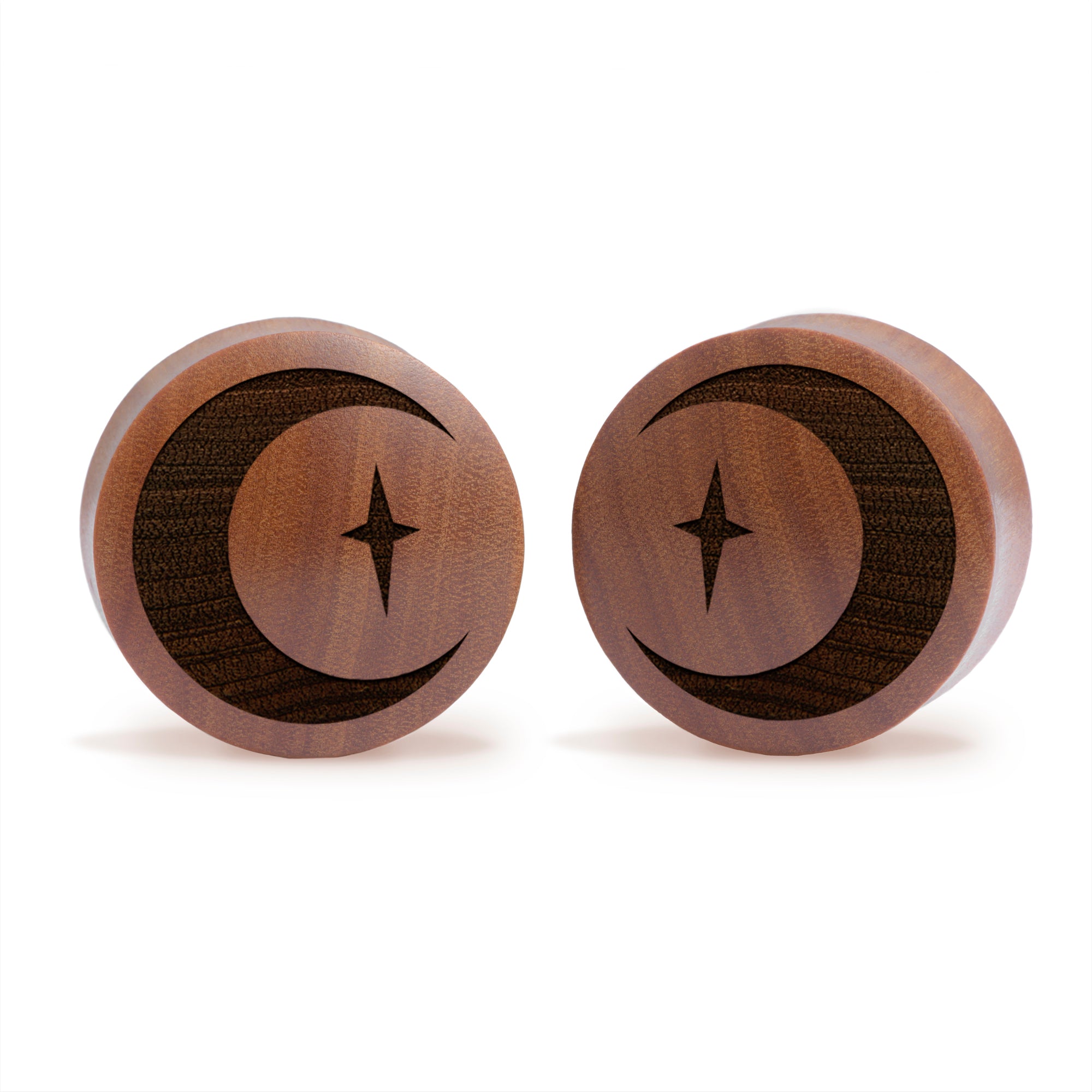 Libra Zodiac Plug / Gauge - Saba Wood | Convex Double Flare