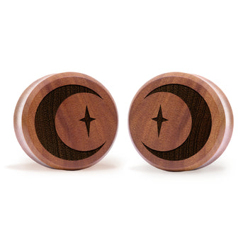 Cute Burgundy Glass Pincher Plug / Gauge