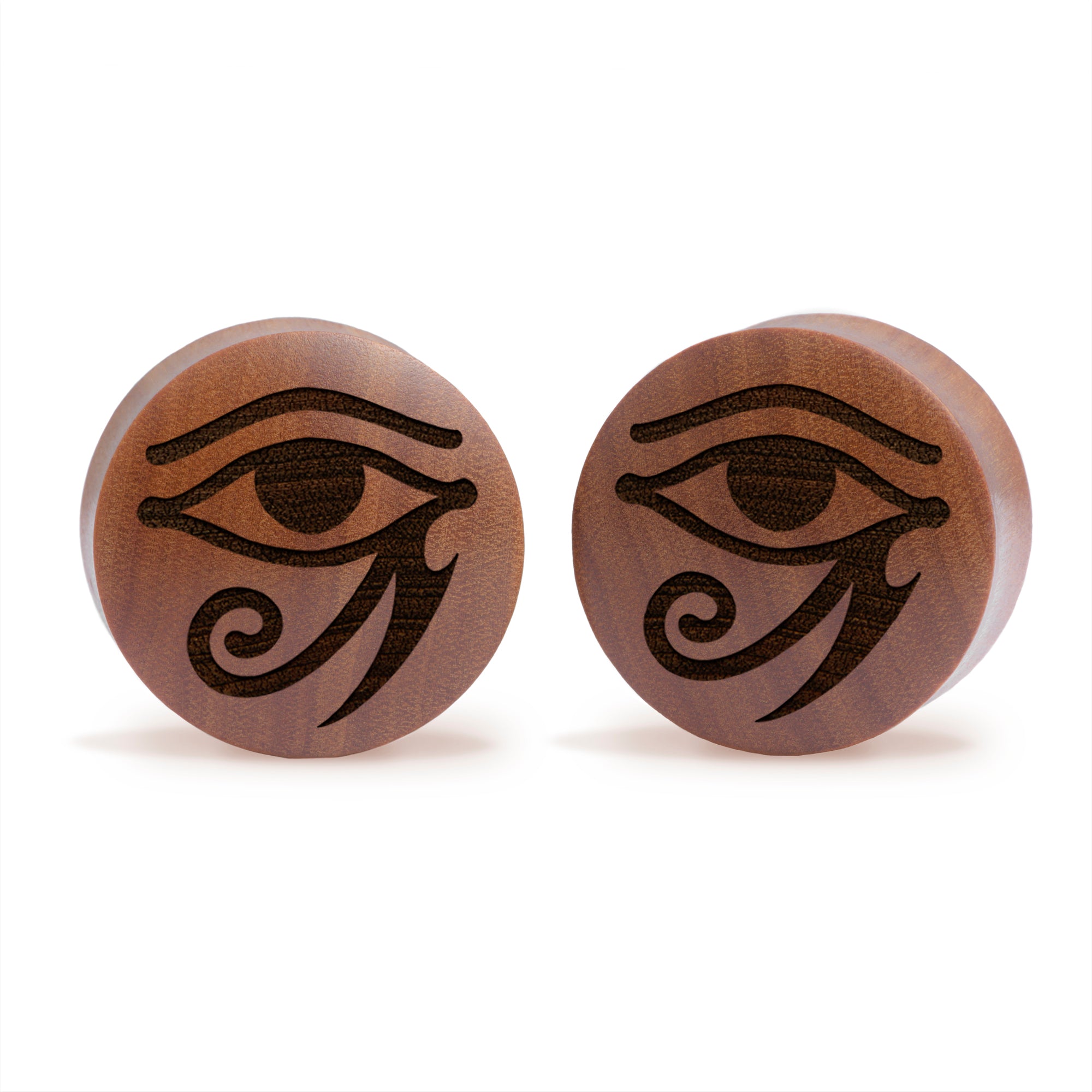 Egyptian Plug / Gauge Saba Wood Convex Double Flare Custom Plugs