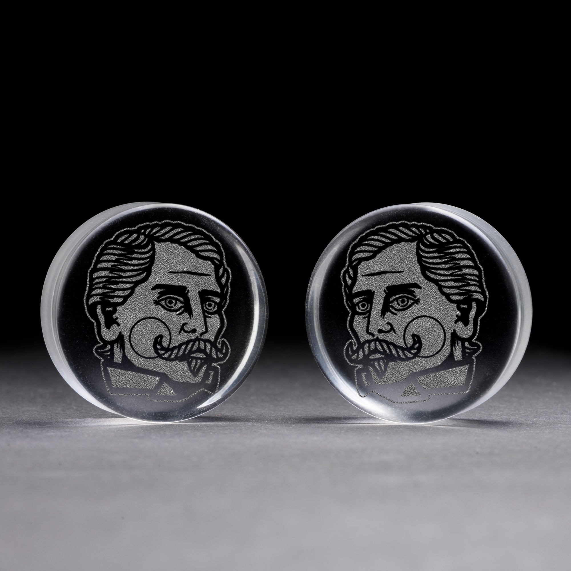Spiked Hoop Steel Ear Weights - Pair