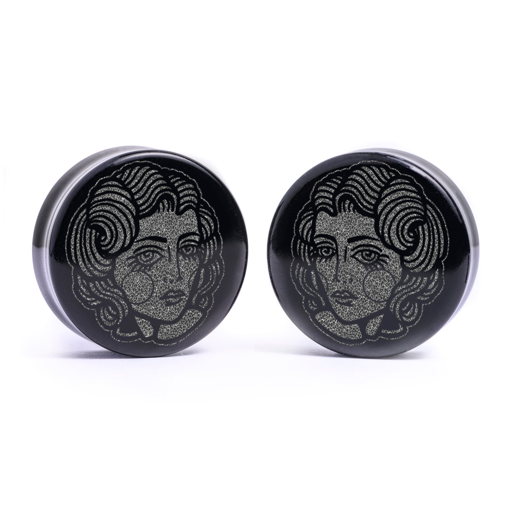 Spiked Hoop Steel Ear Weights - Pair