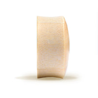 Beskar Steel Helmet Plug - Crocodile Wood | Convex Double Flare - Lasered To Order In House At Custom Plugs HQ