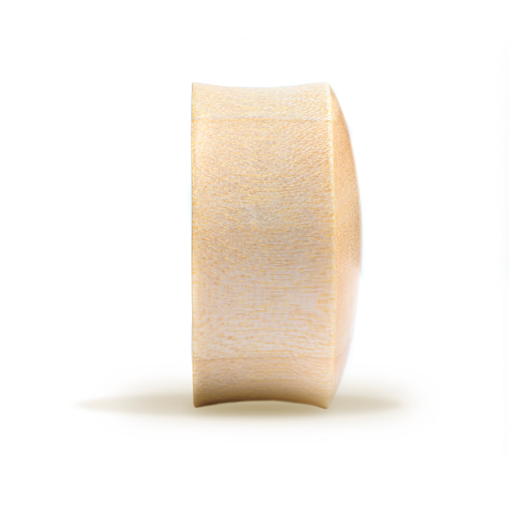 Death Star Plug - Crocodile Wood | Convex Double Flare - Lasered To Order In House At Custom Plugs HQ