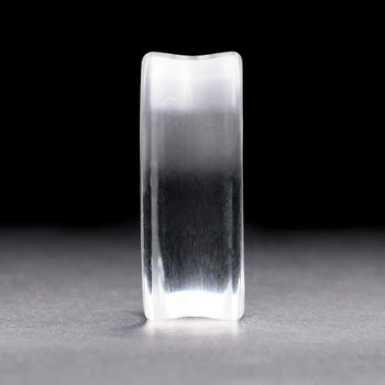 Cult Cat Plug / Gauge - Silver Inlay Ebony Wood | Convex Double Flare