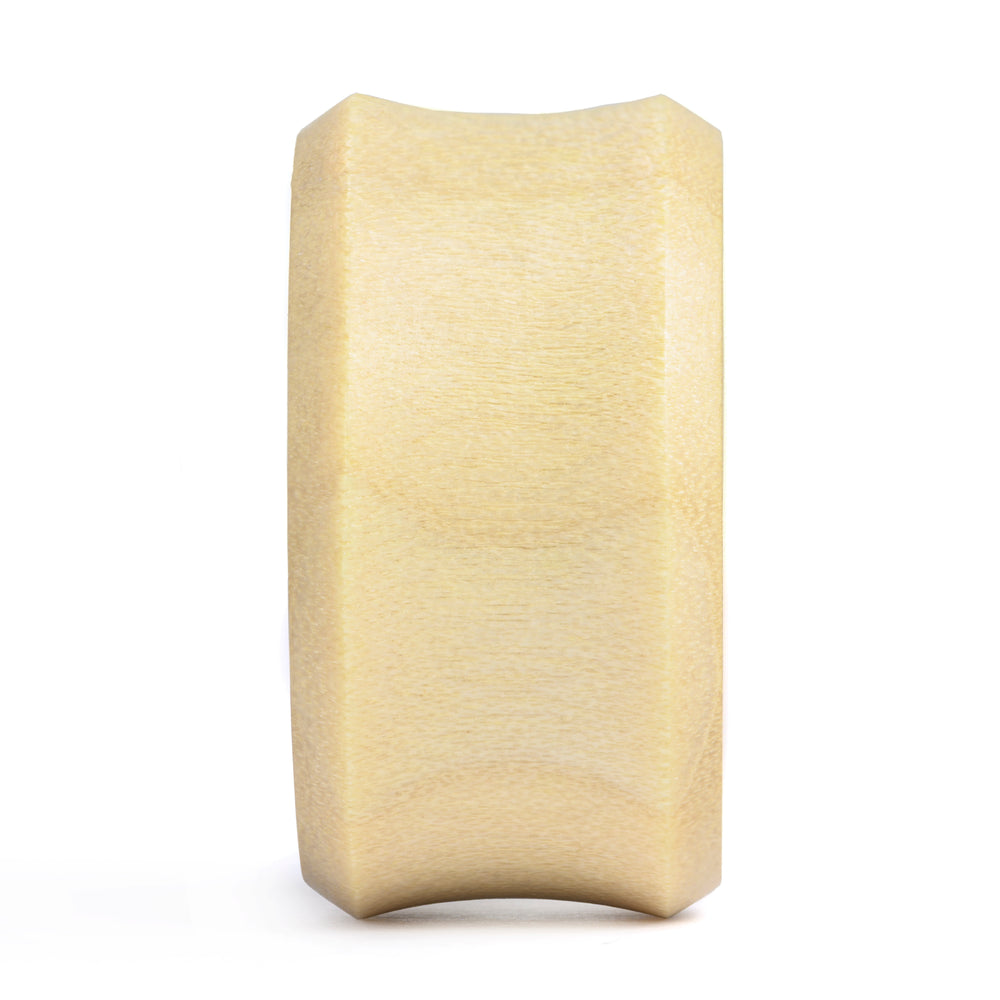 Beskar Steel Helmet Plug - Crocodile Wood | Flat Faced Double Flare - Lasered To Order In House At Custom Plugs HQ