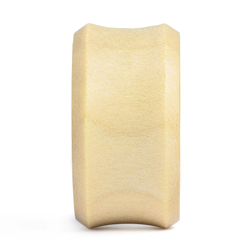 Kikkou Plug / Gauge - Bois de crocodile | Double évasement à face plate