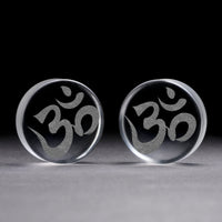 Ohm Plug / Gauge - Clear Glass | Doppelaufgeweitet mit flachem Gesicht