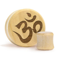 Ohm Plug / Calibre - Bois crocodile | Double flare à face plate