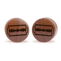 Rasierklinge Plug / Gauge - Saba Wood | Konvexe Doppelaufgeweitet
