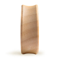 Peony Plug / Gauge - Teardrop Crocodile Wood | Flat Faced Double Flare - Lasered To Order In House At Custom Plugs HQ