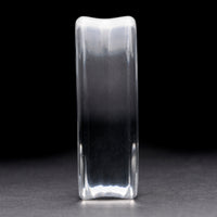 Millennium Falcon Plug / Gauge - Teardrop Clear Glass | Flat Faced Double Flare - Lasered To Order In House At Custom Plugs HQ