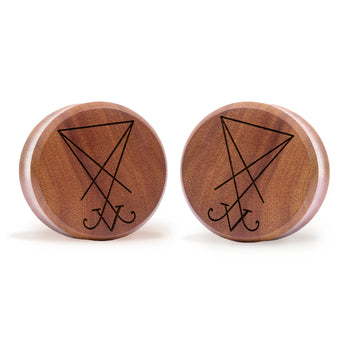 Sigil Plug / Gauge - Saba Wood | Flat Faced Double Flare