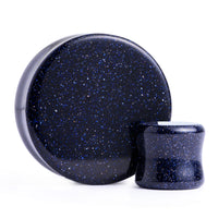 Blauer Goldfluss-Stein Plug / Messgerät