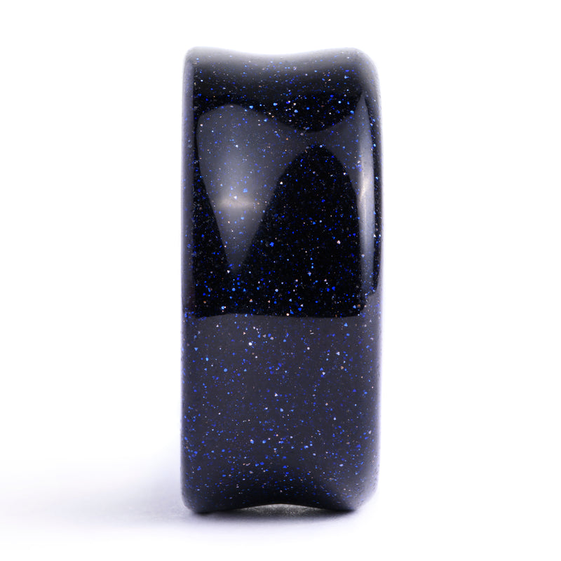 Blauer Goldfluss-Stein Plug / Messgerät