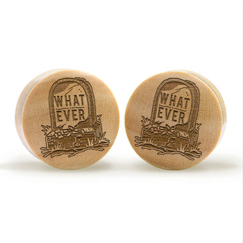 Seigaiha Pattern Plug / Gauge - Clear Glass | Flat Faced Double Flare
