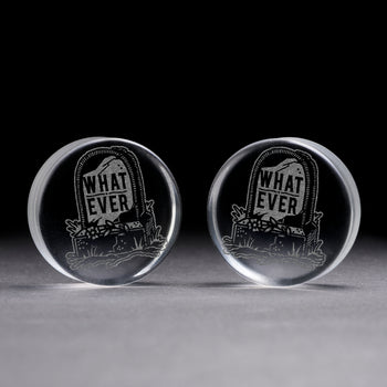 Alternative Grauer Katzenauge Single Flare Glas Plug / Gauge