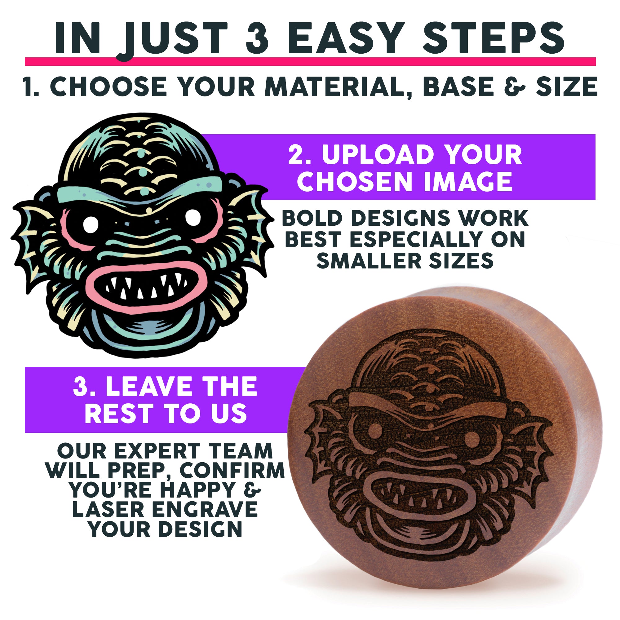 Make Your Own Plug / Gauge - Saba Wood | Convex Double Flare