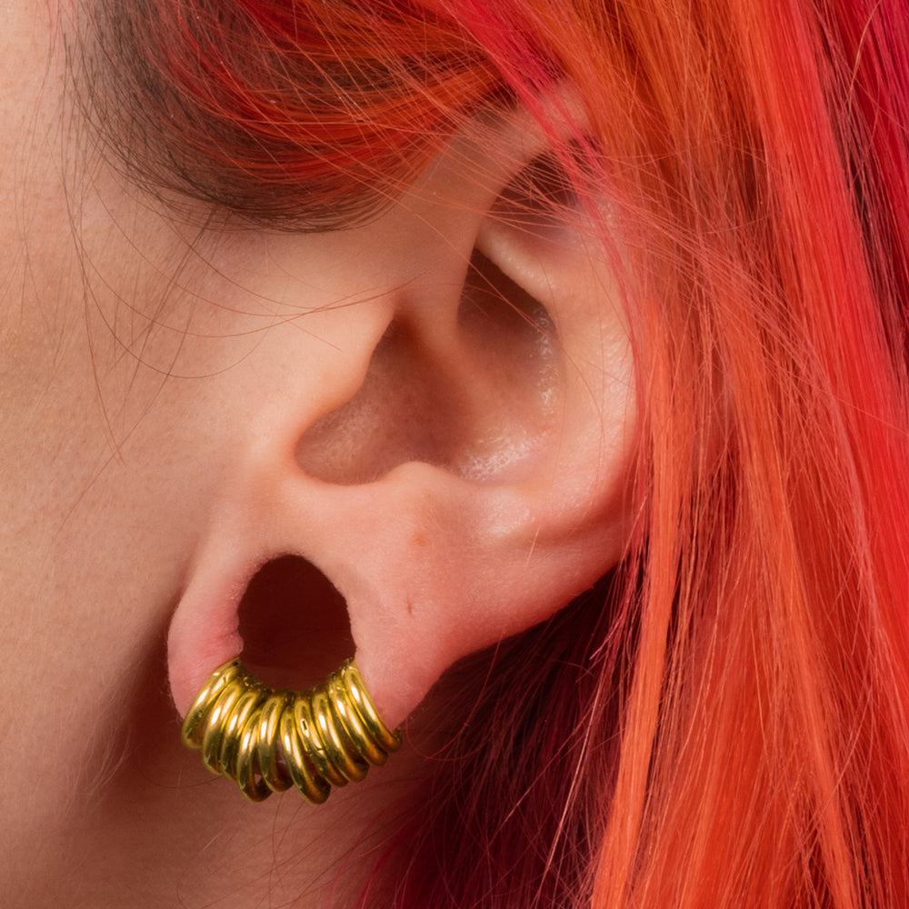 Titanium Gold Plated Small Ball Stud Earrings For Men Women 2mm to 8mm |  eBay
