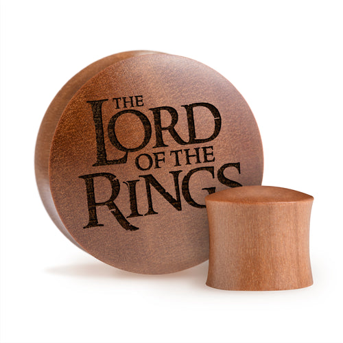 LOTR Logo Plug - Saba Wood | Convex Double Flare