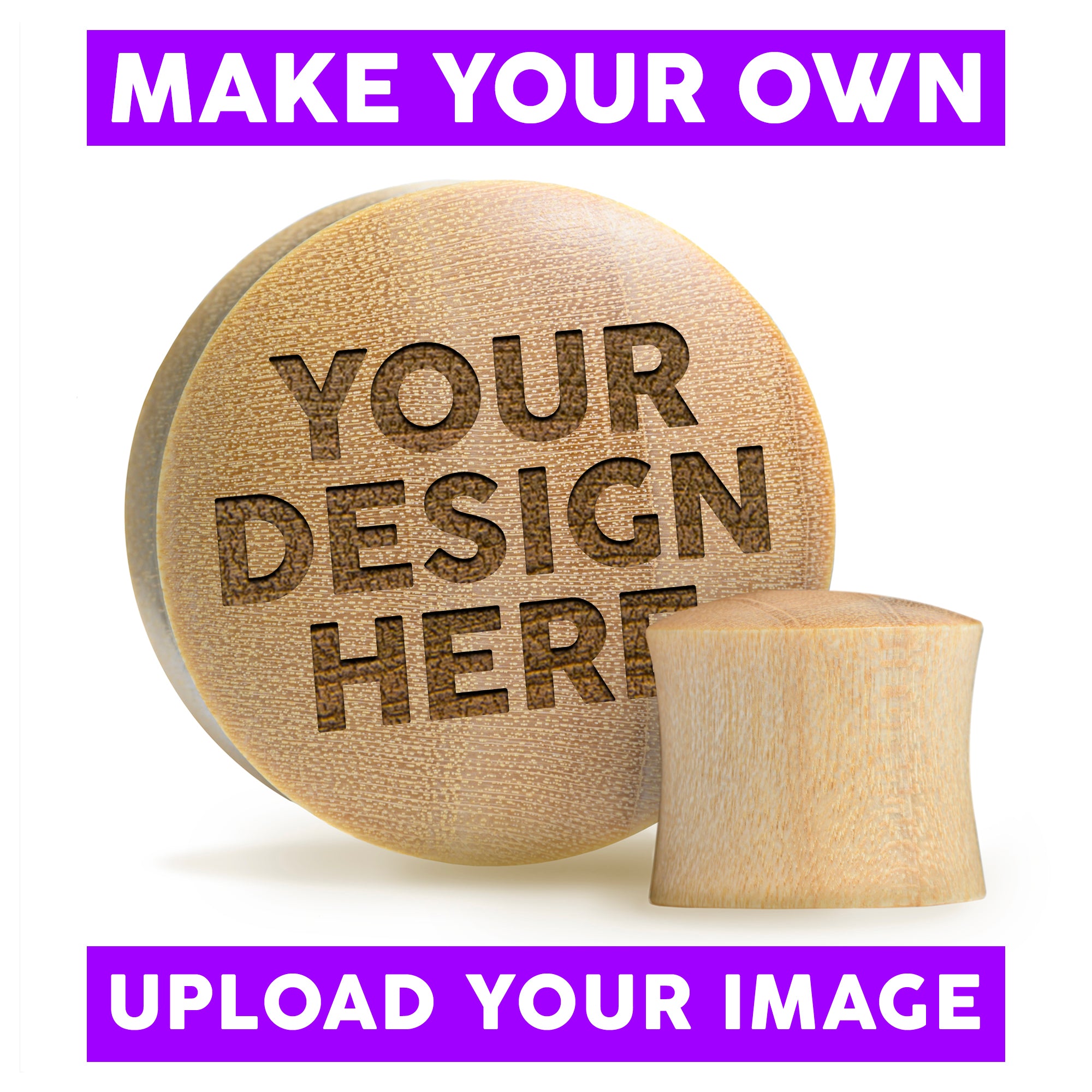 Make Your Own Plug / Gauge - Crocodile Wood | Convex Double Flare