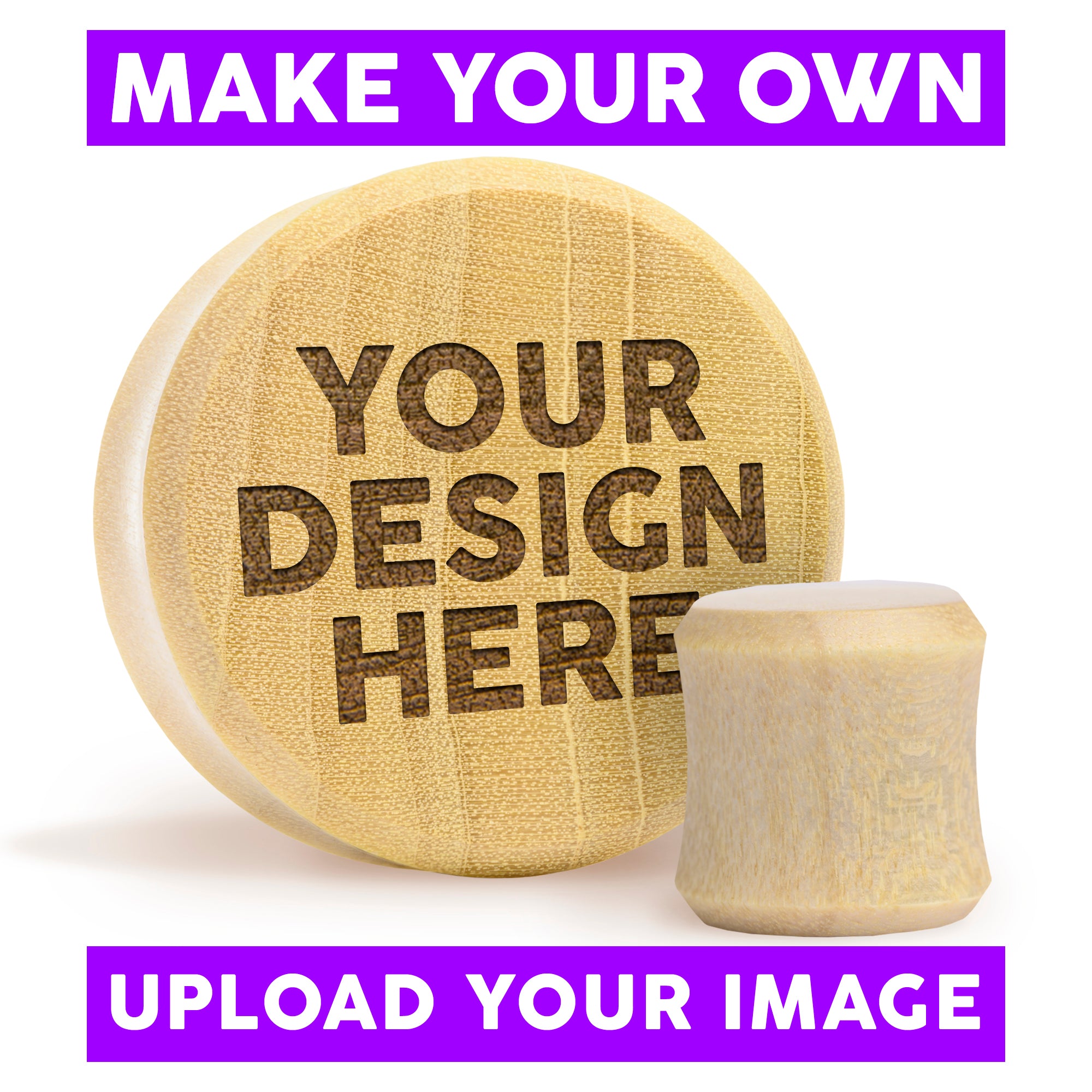 Make Your Own Plug / Gauge - Crocodile Wood | Flat Faced Double Flare
