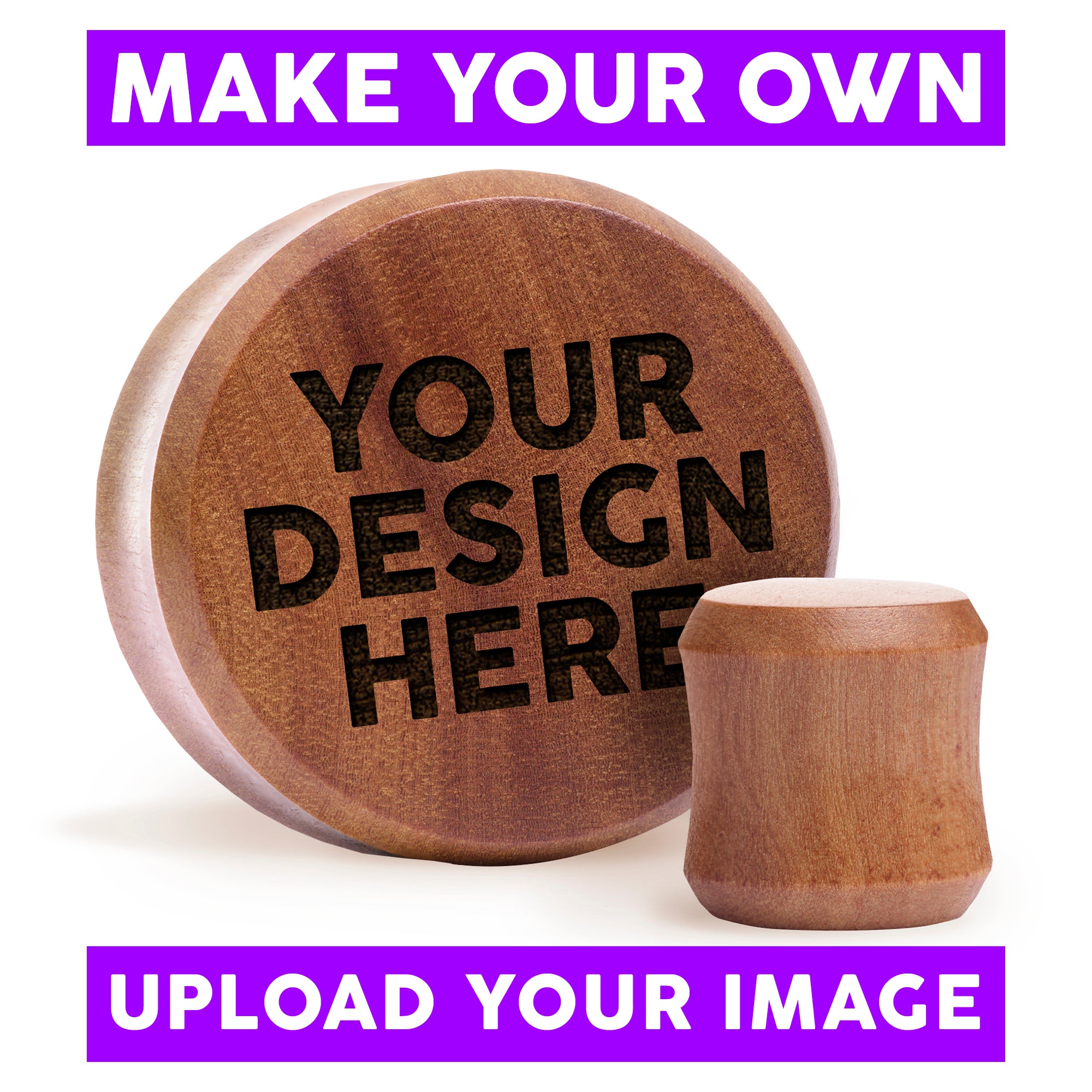 Make Your Own Plug / Gauge - Saba Wood | Flat Faced Double Flare