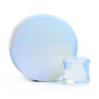 Plug en verre opalite / calibre