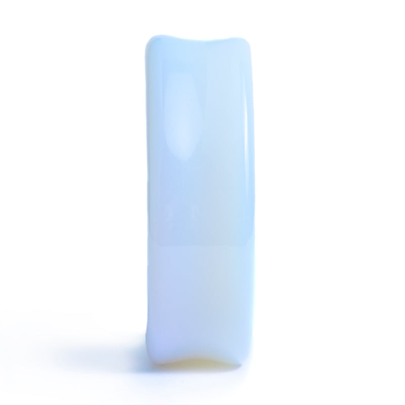 Teardrop Plug en verre opalite / calibre