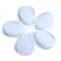 Teardrop Plug en verre opalite / calibre
