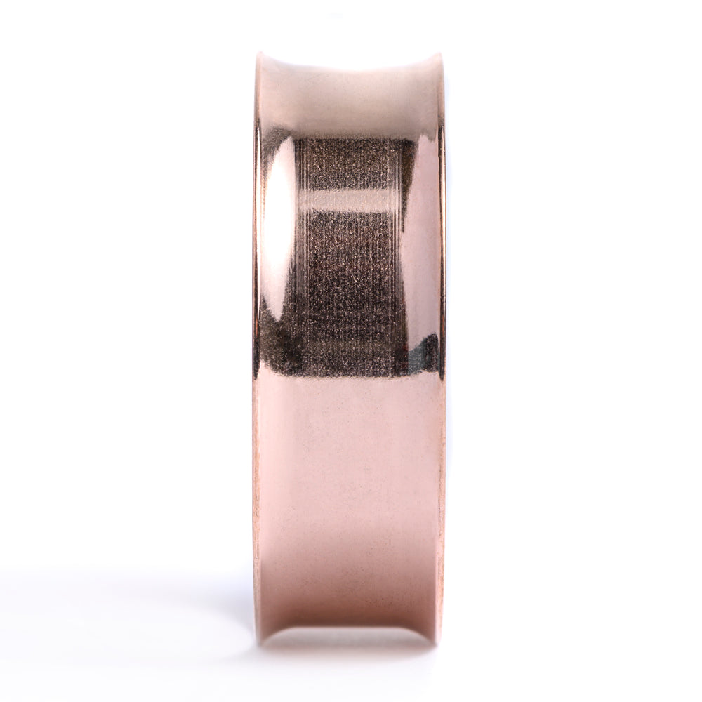 Rose Gold Double Flare Stainless Steel Tunnel