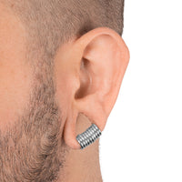 Set d'anneaux pour oreilles étirées, argent, titane, petit - 10 anneaux