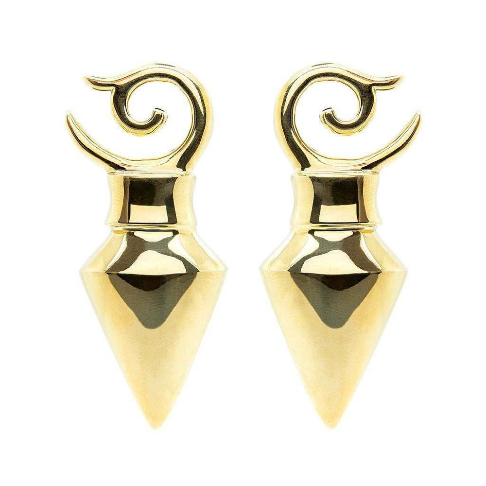 Pyramid Brass Ear Weights Pair