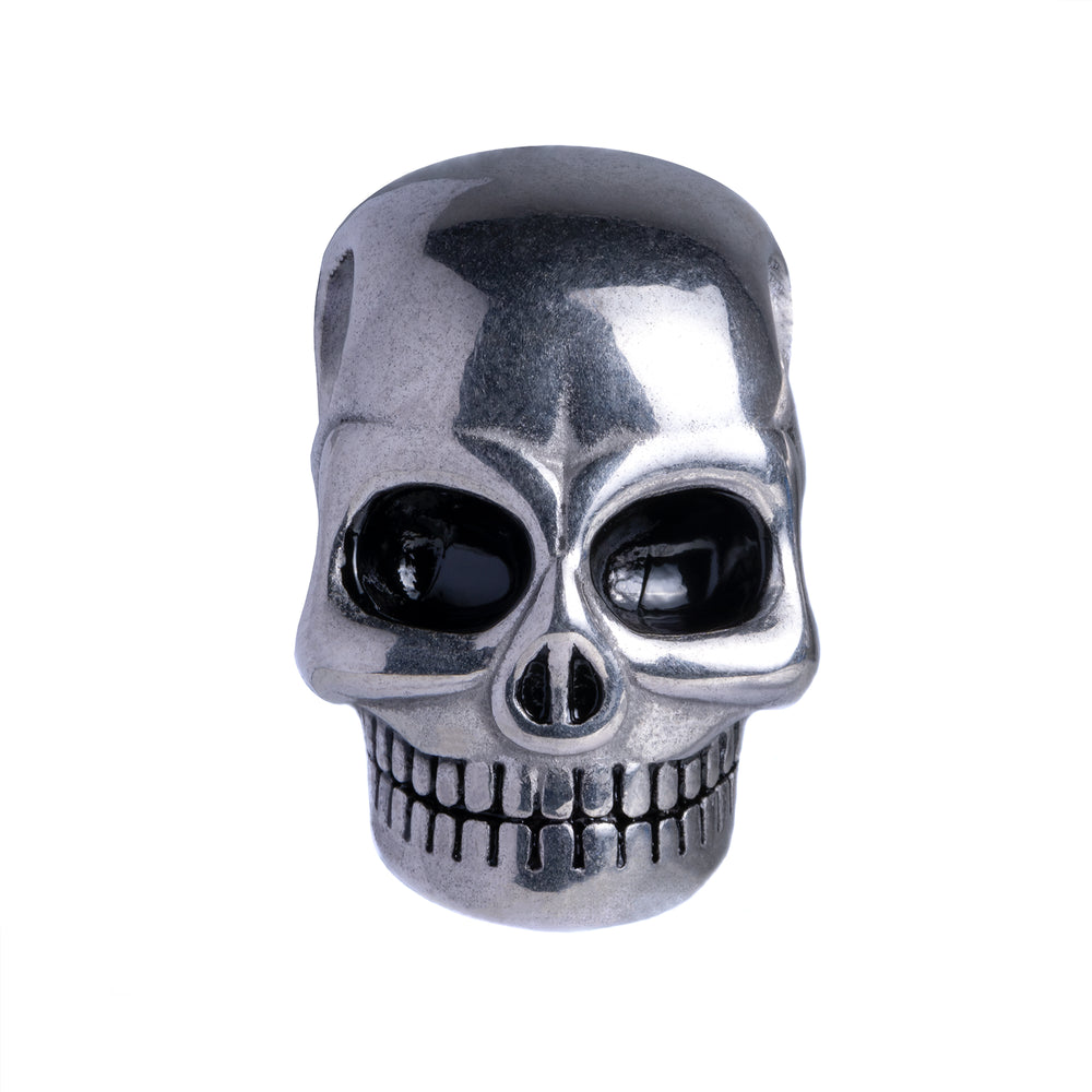 Silver Skull Ear Weights - Single